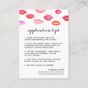 Custom Lip Product Distributor Tips & Tricks Business Card
