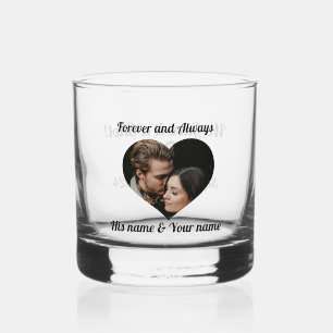 Custom Liquor and Whiskey Glass for Couples