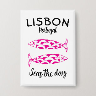 Custom Lisbon Portugal Coastal Travel Green Fish