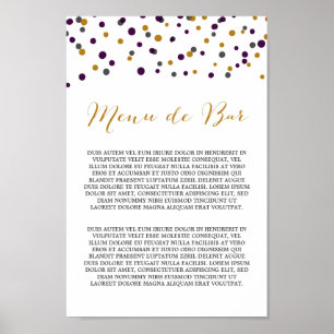 Custom Listing - Alcohol Menu Poster