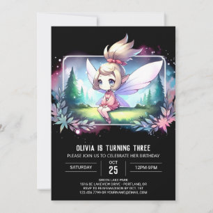 Custom Little Fairy Birthday Invitation