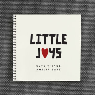 Custom Little Joy Kids Sayings Keepsake Journal