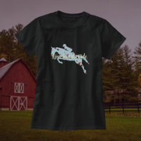 Custom Live Laugh Ride Floral Hunter Jumper Horse