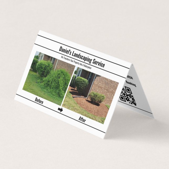 Custom Local Service & Business Brochure Business  Card (Front)