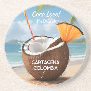 Custom Location Coco Loco Coaster