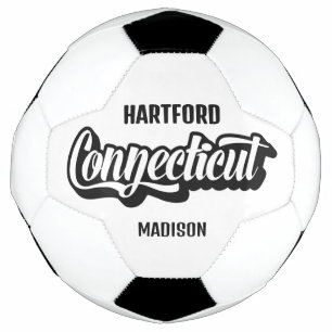 Custom Location & Name Connecticut Soccer Ball