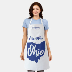 Custom Location & Name Ohio Apron