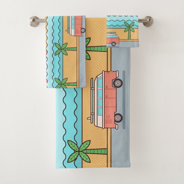 Custom Location Surfer towel set (Insitu)