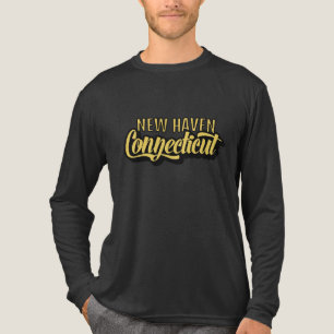 Custom Location & Text Connecticut Tri-Blend Shirt