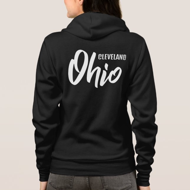 Custom Location & Text Ohio Hoodie (Back)