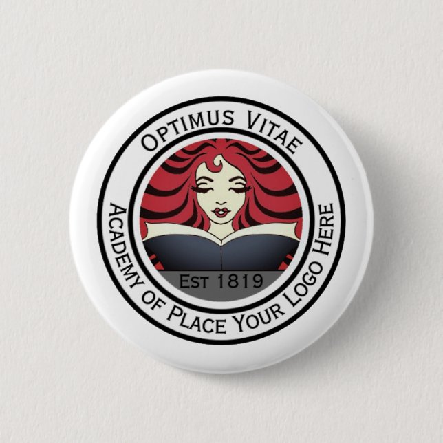 Custom Logo 6 Cm Round Badge (Front)