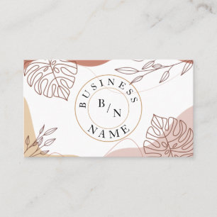 Custom Logo Abstract Minimal Boho Business Card