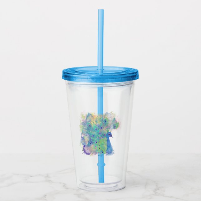 Custom Logo Acrylic Travel Tumbler (Front)