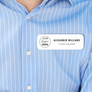 Custom Logo and Employee Name Tag
