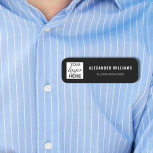 Custom Logo and Employee  Name Tag