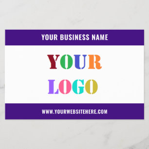 Custom Logo and QR Code Business Flyer Template