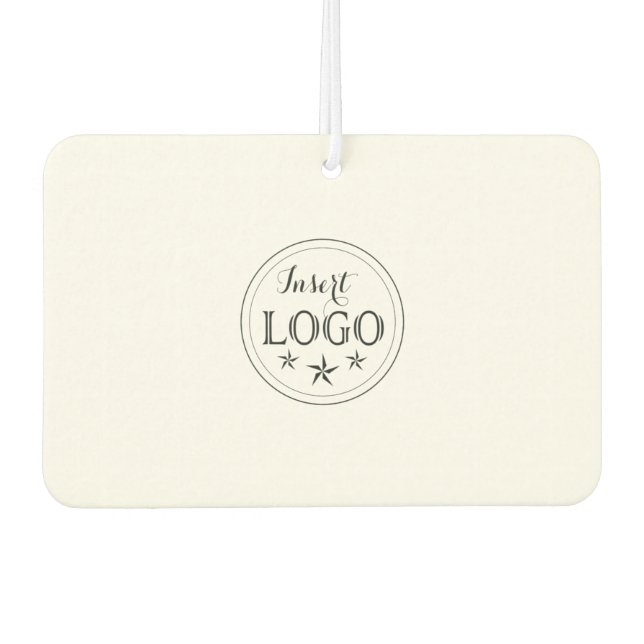 Custom Logo and QR Code Landscape Rectangle Car Air Freshener (Front)