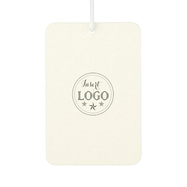 Custom Logo and QR Code Portrait Rectangle Car Air Freshener (Front)