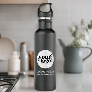 Custom Logo and Text Black 710 Ml Water Bottle