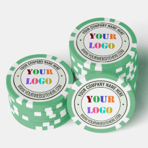 Custom Logo and Text Branded Company Poker Chips
