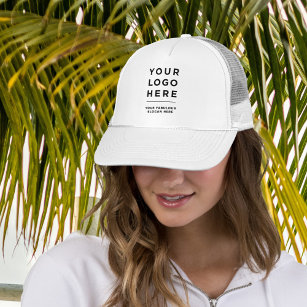 Custom Logo and Text Branded Hat No Minimum
