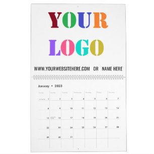 Custom Logo and Text Business Calendar Promotional