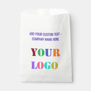 Custom Logo and Text Business Favour Bag Template