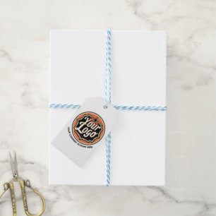 Custom Logo and Text Business Gift Tags