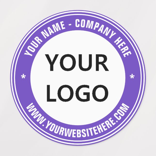 Custom Logo and Text Business Labels Template (Design 1)