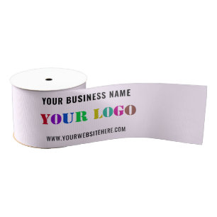 Custom Logo and Text Business Promotional Ribbon Grosgrain Ribbon