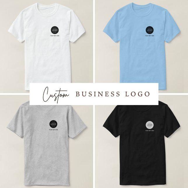 Custom Logo and Text Business T-Shirt (Custom Logo and Text Business T-Shirt)