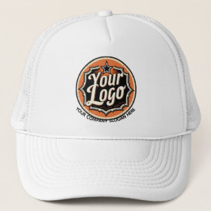 Custom Logo and Text Business Trucker Hat