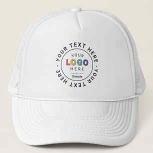 Custom Logo and Text Business Trucker Hat