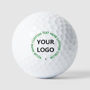 Custom Logo and Text Golf Balls Stamp Choose Colou