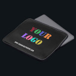 Custom Logo and Text Laptop Sleeve Choose Colours<br><div class="desc">Custom Colours and Font Laptop Sleeves - Your Logo or Photo and Website or Custom Text / Name Promotional Business Personalised Laptop Sleeve / Gift - Add Your Logo / Image and Text / Information - Resize and move elements with Customisation tool. Choose colours / font / size ! Please...</div>