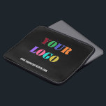 Custom Logo and Text Laptop Sleeve Choose Colours<br><div class="desc">Custom Colours and Font Laptop Sleeves - Your Logo or Photo and Website or Custom Text / Name Promotional Business Personalised Laptop Sleeve / Gift - Add Your Logo / Image and Text / Information - Resize and move elements with Customisation tool. Choose colours / font / size ! Please...</div>