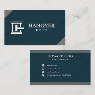 Custom logo and Text Modern Business Card