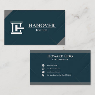 Custom logo and Text Modern Business Card