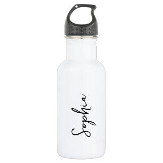 Custom Logo and Text on Black 532 Ml Water Bottle