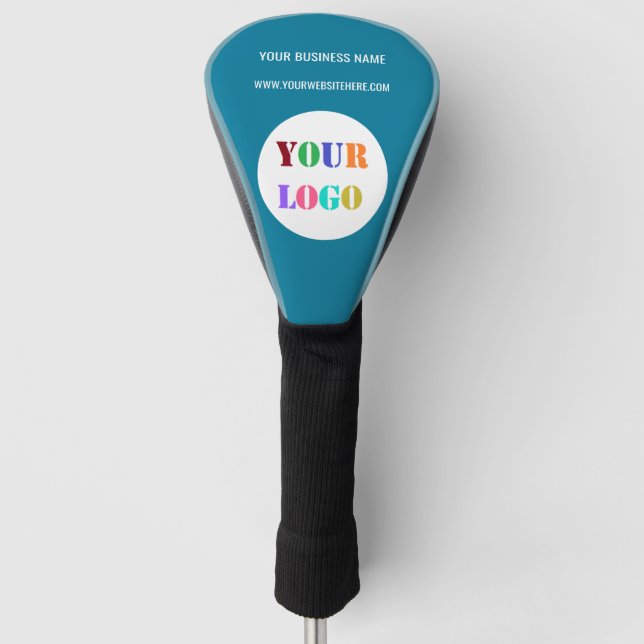 Custom Logo and Text Personalised Golf Head Cover (Front)