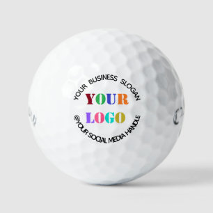 Custom Logo and Text Personalised Stamp Golf Balls