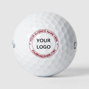 Custom Logo and Text Personalised Stamp Golf Balls
