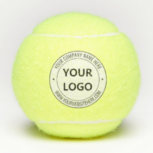 Custom Logo and Text Personalised Tennis Balls