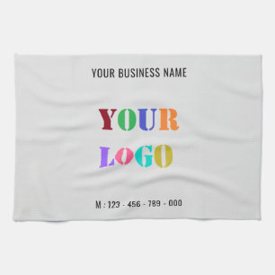 Custom Logo and Text Personalized Kitchen Towel