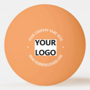 Custom Logo and Text Ping Pong Ball Template