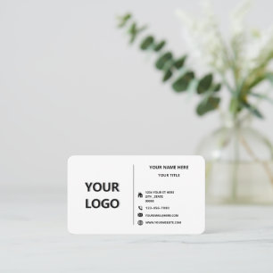 Custom Logo and Text Professional Business Card