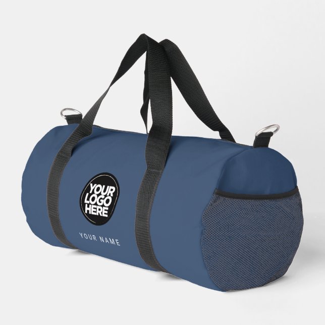 Custom Logo and Text Promotional Business Fitness Duffle Bag (Right Corner)