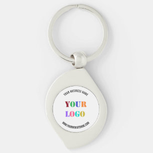 Custom Logo and Text Promotional Business Keychain