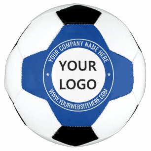 Custom Logo and Text Soccer Ball - Choose Colours