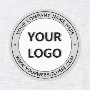 Custom Logo and Text Stamp Labels - Your Colours